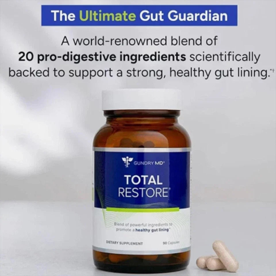 Gundry MD Total Restore Gut Health Supplement – Gut Lining & Digestive Support, 90 Capsules