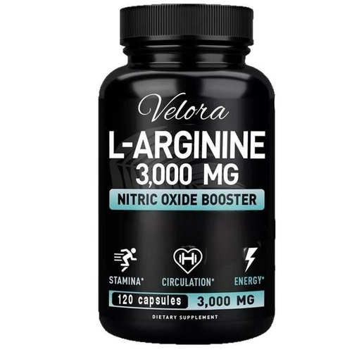Velora L-Arginine Nitric Oxide Booster Pills - 120 count